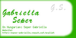 gabriella seper business card